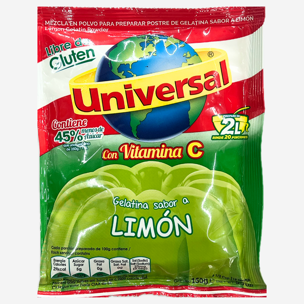 Gelatina Sabor A Limon Universal