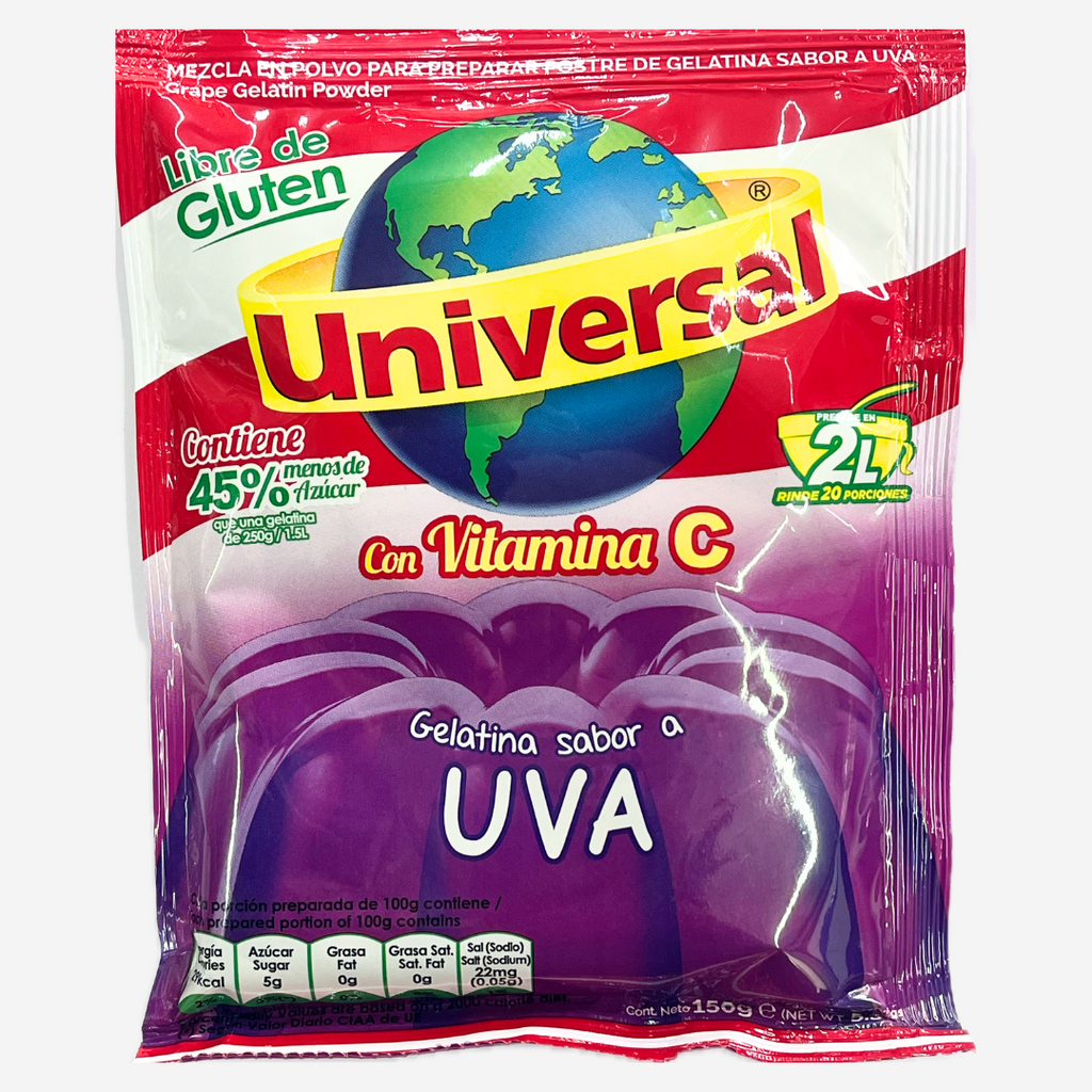 Gelatina Sabor a Uva Universal