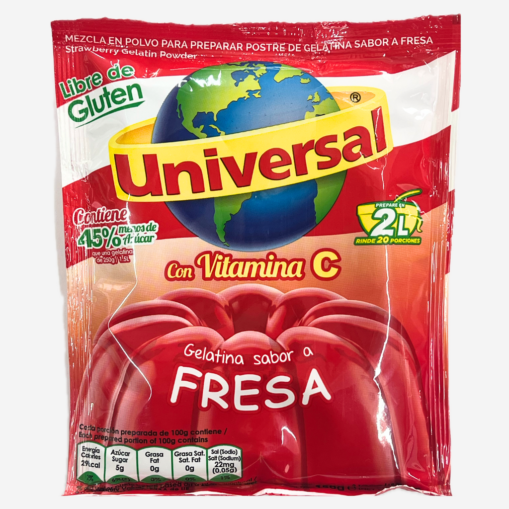 Gelatina Sabor a Fresa Universal