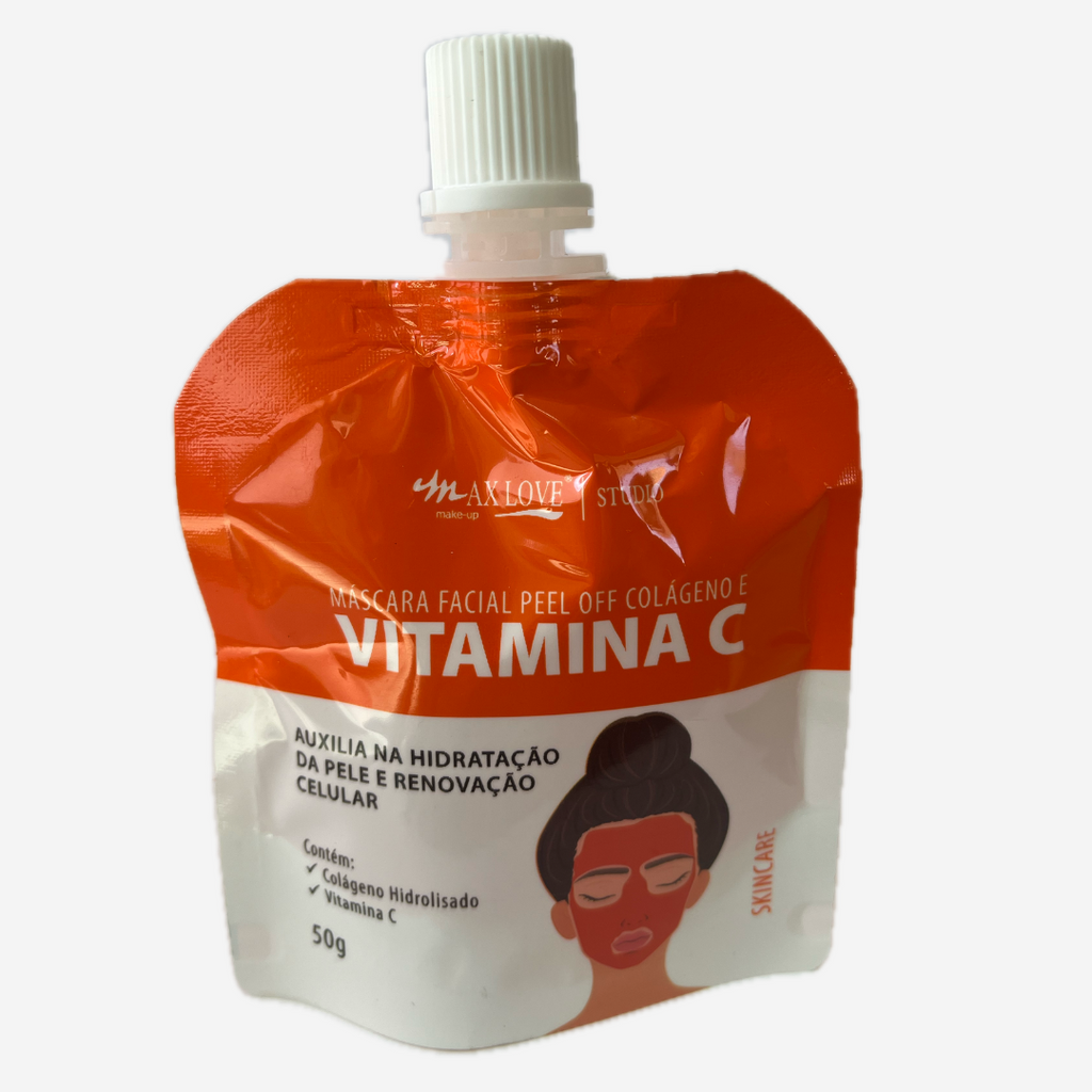 Máscara Facial Pell Off Colágeno e Vitamina C 50g