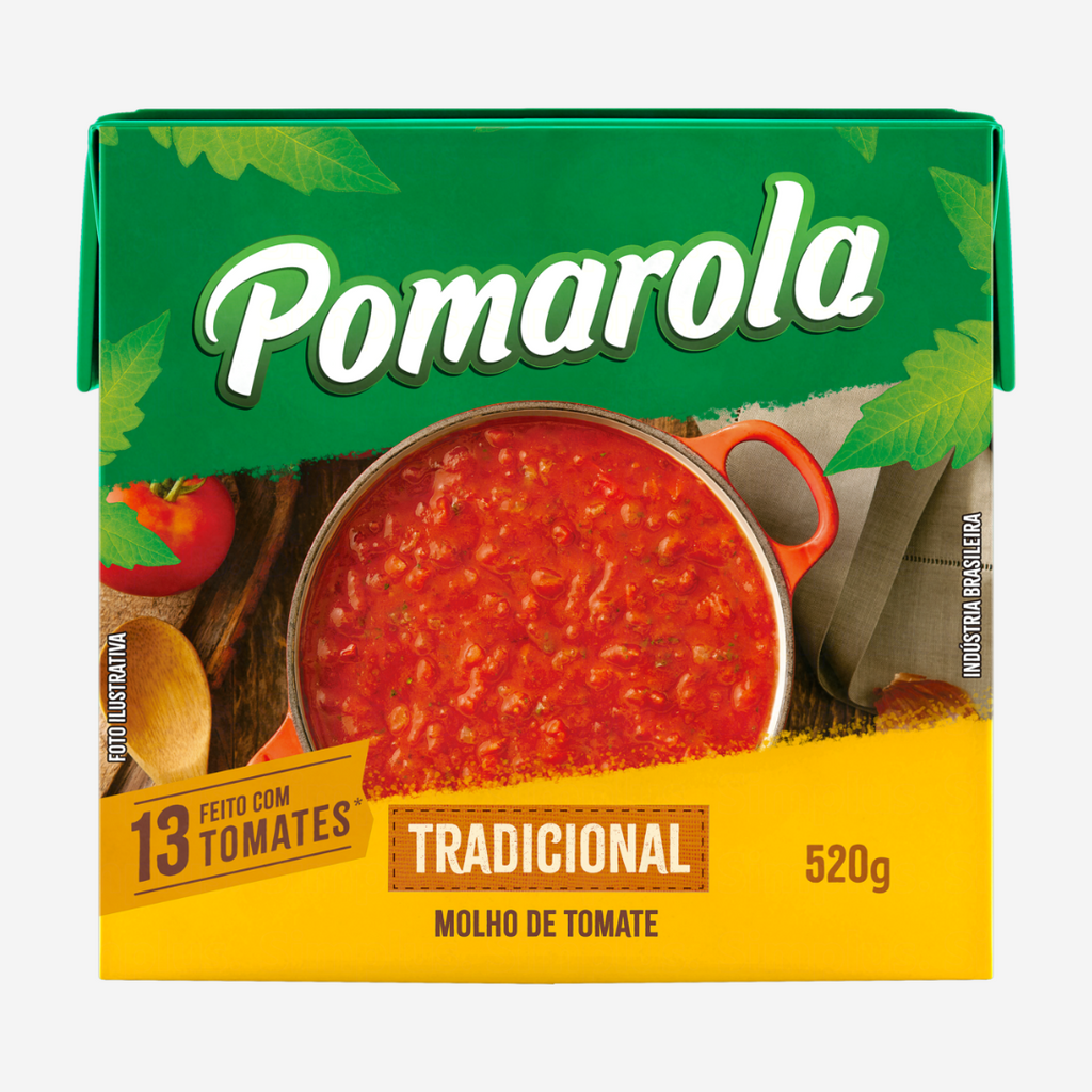 Molho de Tomate 520g Pomarola